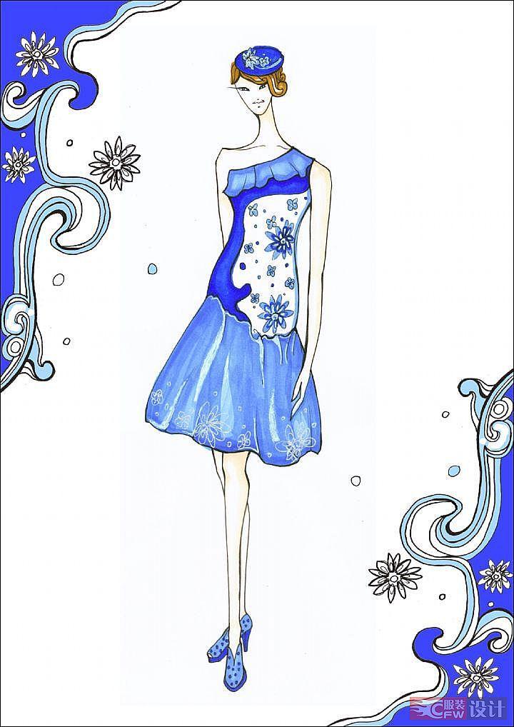 服裝設(shè)計(jì)手繪效果圖產(chǎn)品工業(yè)素材免費(fèi)下載(圖片編號(hào):528.