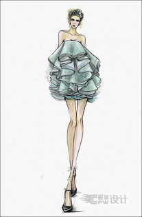米蘭國際時尚設(shè)計學(xué)院學(xué)員服裝設(shè)計手繪作品