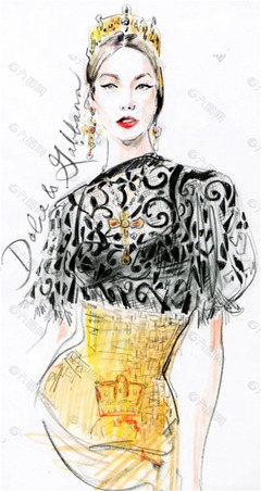 服裝設(shè)計(jì)手繪效果圖