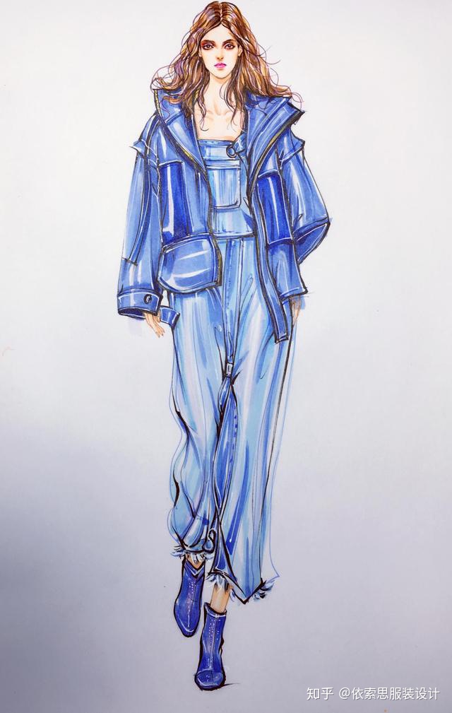 如何在時(shí)裝畫中表現(xiàn)面料質(zhì)感