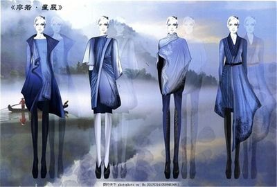 藍色系服裝設計圖 靈感、色彩與創意解析